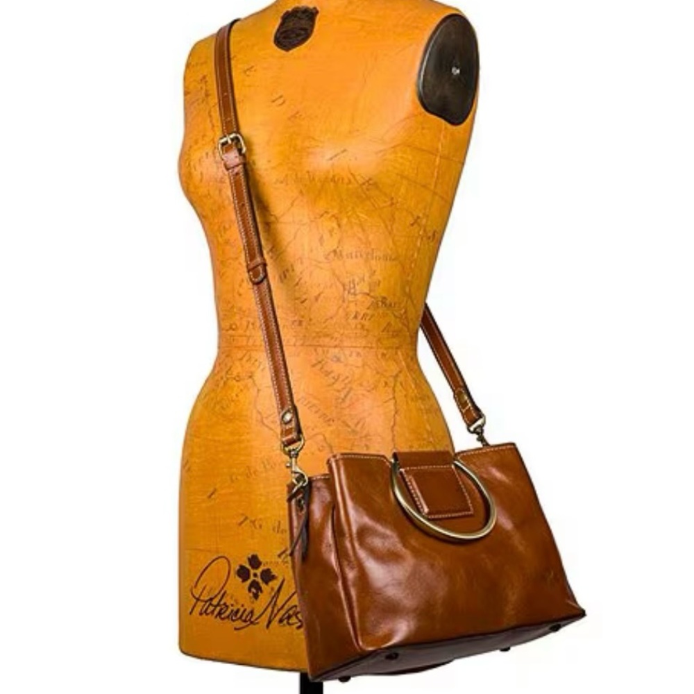 Patricia Nash Empoli Heritage Satchel with ring handle and crossbody strap NWT - Picture 8 of 9